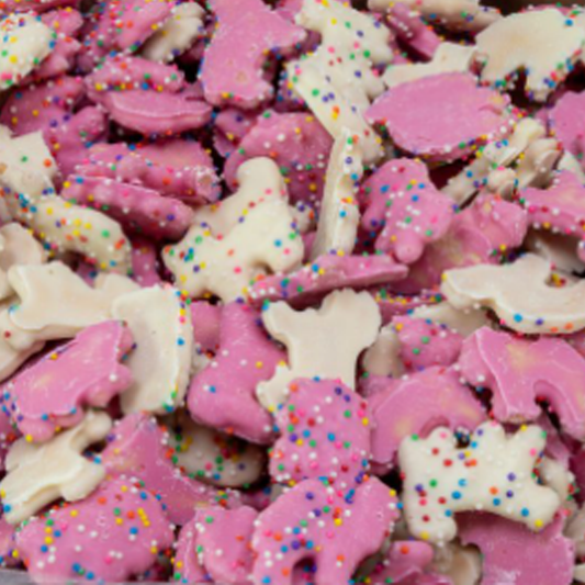 Animal Crackers – Pink and White Yogurt Covered - 9 lbs