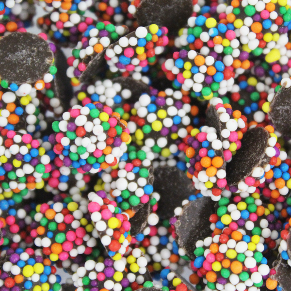 Dark Compound Rainbow NonPareil Chip - 10 lbs